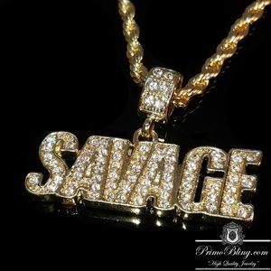 PrimoBling.com Accessories - 14k Gold Plated 21 Savage Hip Hop Necklace Set PrimoBling.com Accessories - 14k Gold Plated 21 Savage Hip Hop Necklace Set